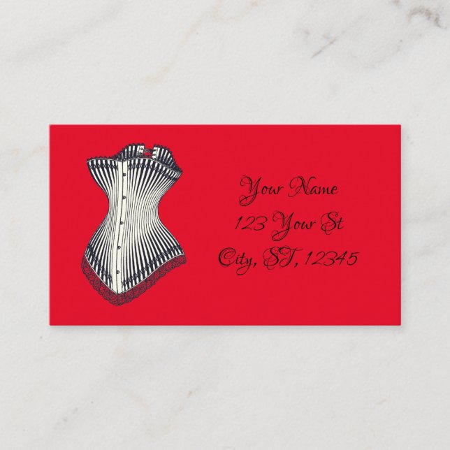 Haute Couture Corset Thunder_Cove       Business Card (Front)