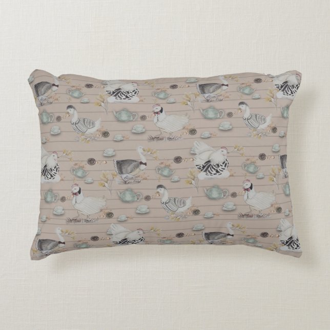 Haute Couture Print Kidsroom Accent Pillow (Front)