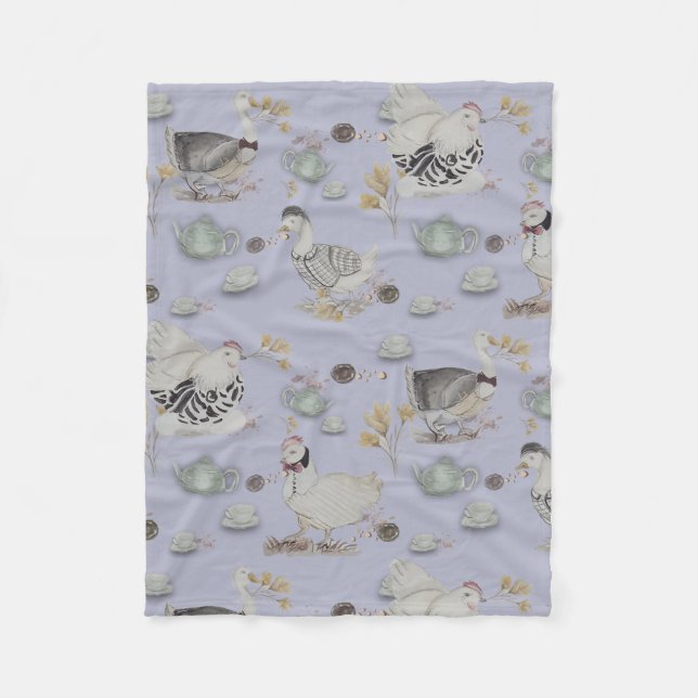 Haute Couture Print Kidsroom Fleece Blanket (Front)