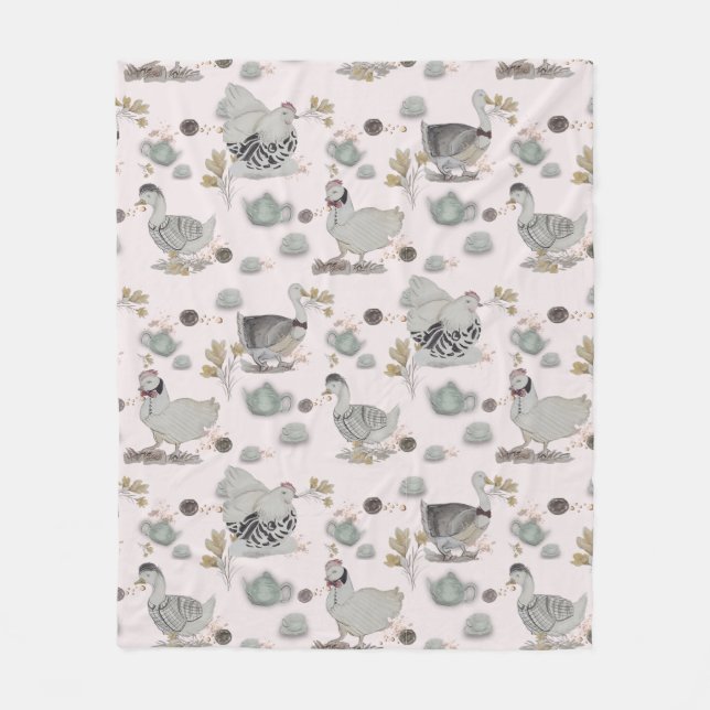 Haute Couture Print Kidsroom Fleece Blanket (Front)