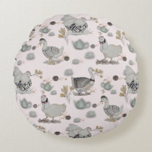 Haute Couture Print Kidsroom Round Pillow
