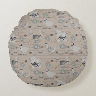 Haute Couture Print Kidsroom Round Pillow