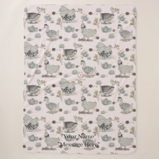Haute Couture Print Kidsroom Sherpa Blanket
