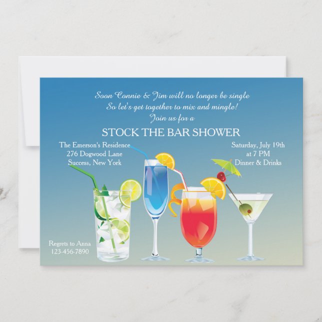 Haute Drinks Invitation (Front)