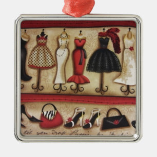 Haute Fashion Metal Ornament