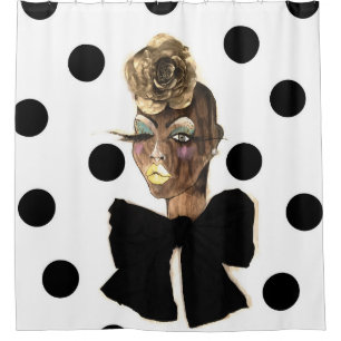 HAUTE Polka Dot Shower Curtain