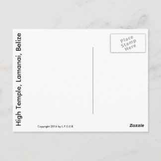 Haute Pyramide, Lamanai, Belize Carte postale