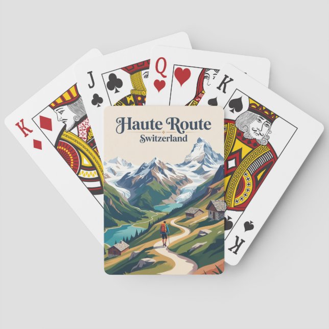 Haute Route Switzerland Playing Cards (Back)