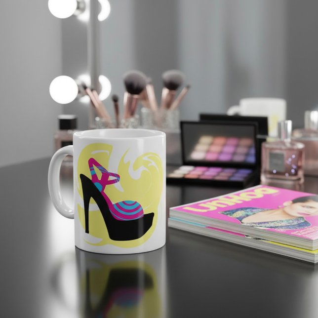 Hauteur talons fantaisie mode café Mug (Créateur téléchargé)