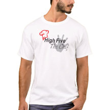 Hauts cinq le T-shirt de chef
