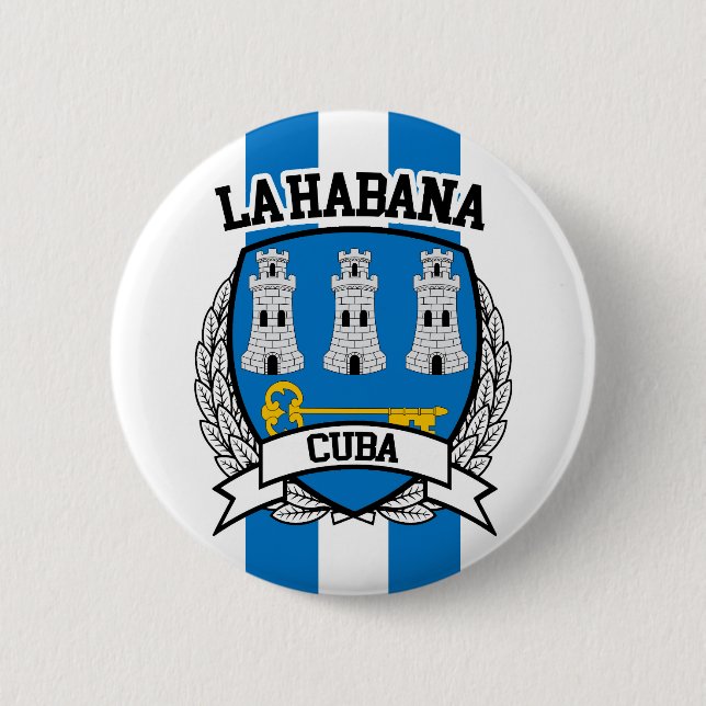 Havana 2 Inch Round Button (Front)