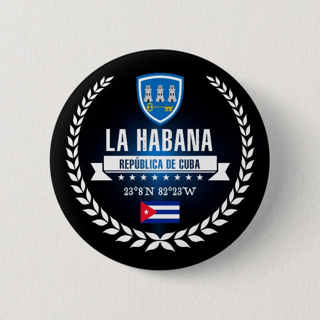 Havana 2 Inch Round Button (Front)