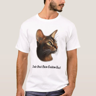 Havana Brown Cat Create Your Own Custom Text T-Shirt