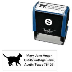 Havana Brown Cat Personalized Self-inking Stamp