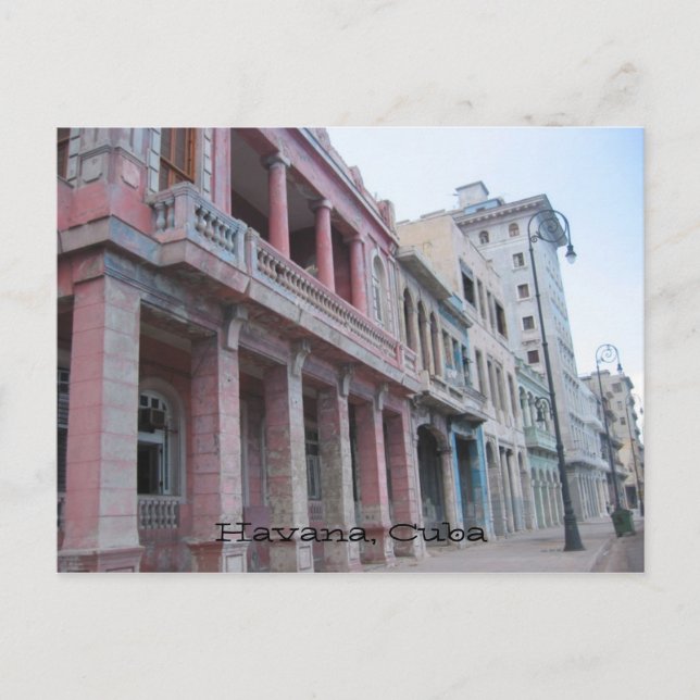 havana buildings postcard (Front)