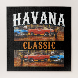 Havana Classic - Cuban Vintage Car Art Jigsaw Puzzle