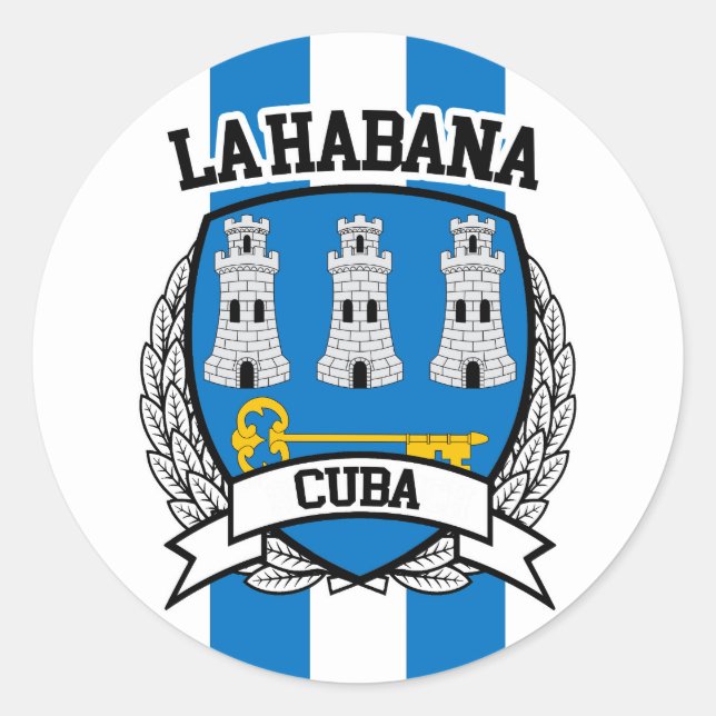 Havana Classic Round Sticker (Front)
