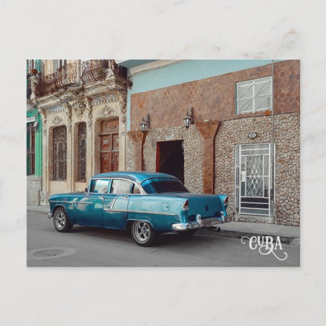 Havana CUBA Car Postcard (Front)