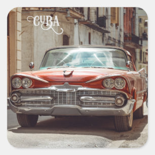 Havana CUBA Car Square Sticker