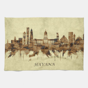 Havana Cuba Cityscape Kitchen Towel