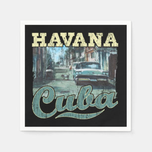 Havana Cuba Graffiti Street Art - Love Habana Napkin