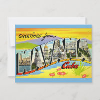 Havana Cuba Greetings Postcard