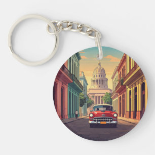 Havana Cuba Keychain