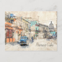 havana cuba postcard