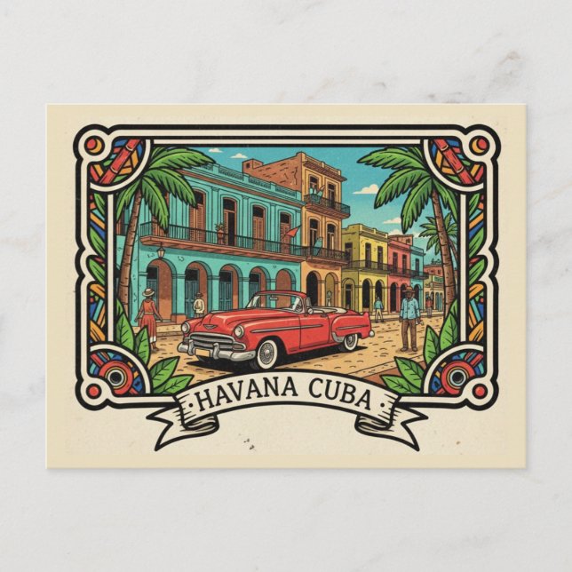 Havana Cuba Postcard (Front)