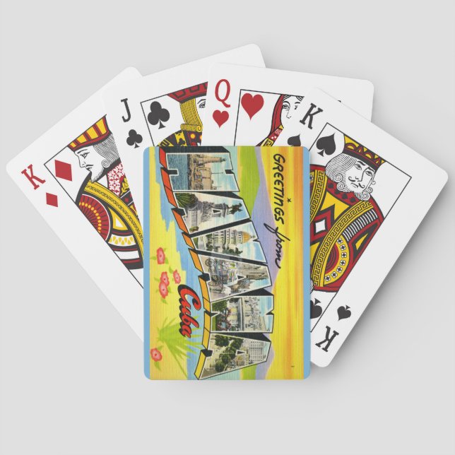  Havana Cuba Postcard Playing Cards (Back)