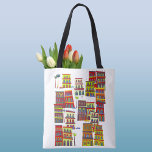 Havana Cuba Tote Bag<br><div class="desc">Modern contemporary city art based on Havana,  Cuba.  Vibrant colours and fun details.  Original art by Nic Squirrell.</div>
