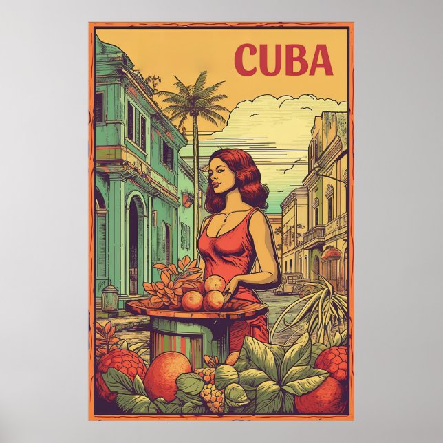 Havana, Cuba, Travel  Poster (Front)