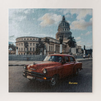 Havana Cuba Vintage Classic Car  Jigsaw Puzzle