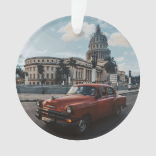 Havana Cuba Vintage Classic Car Ornament