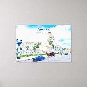 Havana, Cuba - Vintage Classic Soul Poster Canvas Print