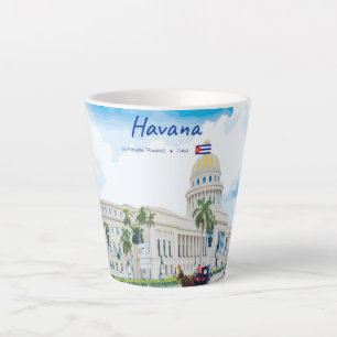 Havana, Cuba - Vintage Classic Soul Small Latte Mug