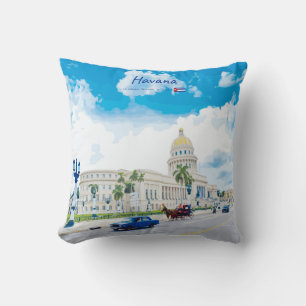 Havana, Cuba - Vintage Classic Soul Throw Pillow