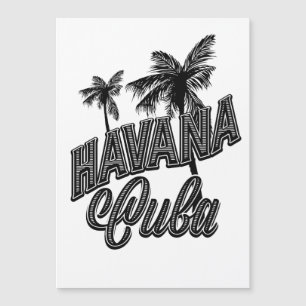 Havana Cuba vintage typeface art.