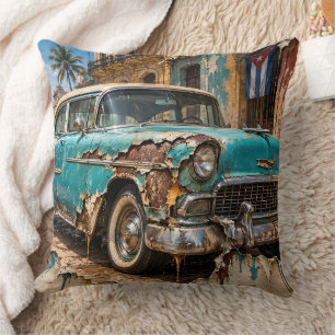 Havana Dreams, Rusted Chrome Throw Pillow