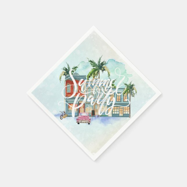 Havana Nights | Summer Party Napkin (Corner)