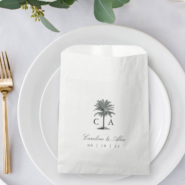 Havana Palm | Vintage Palm Tree Wedding Favour Bag (Creator Uploaded)