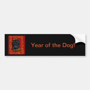 Havana Silk Dog Year of the Dog Bumper Sticker