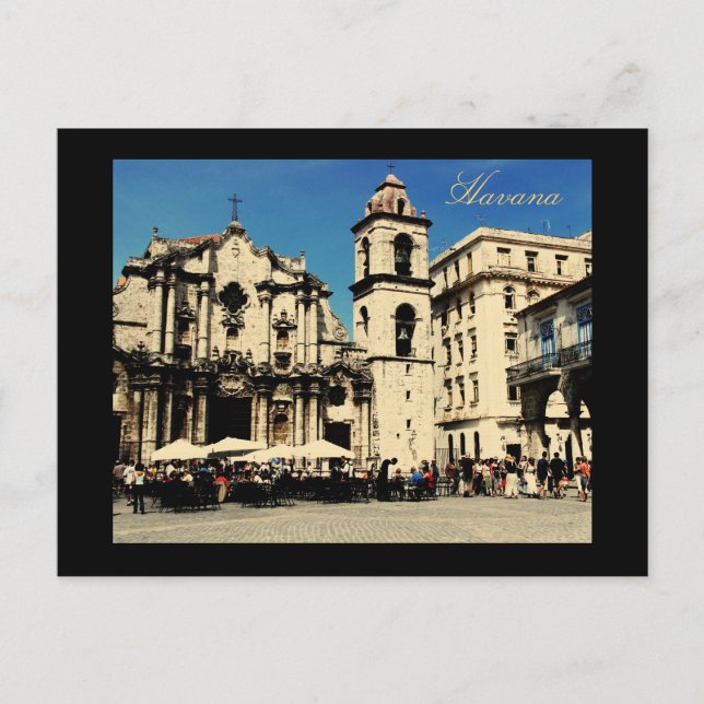 Havana square postcard (Front)