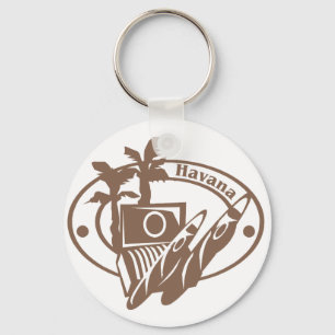 Havana Stamp Keychain