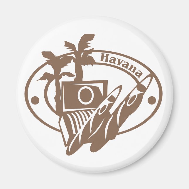 Havana Stamp Magnet (Front)