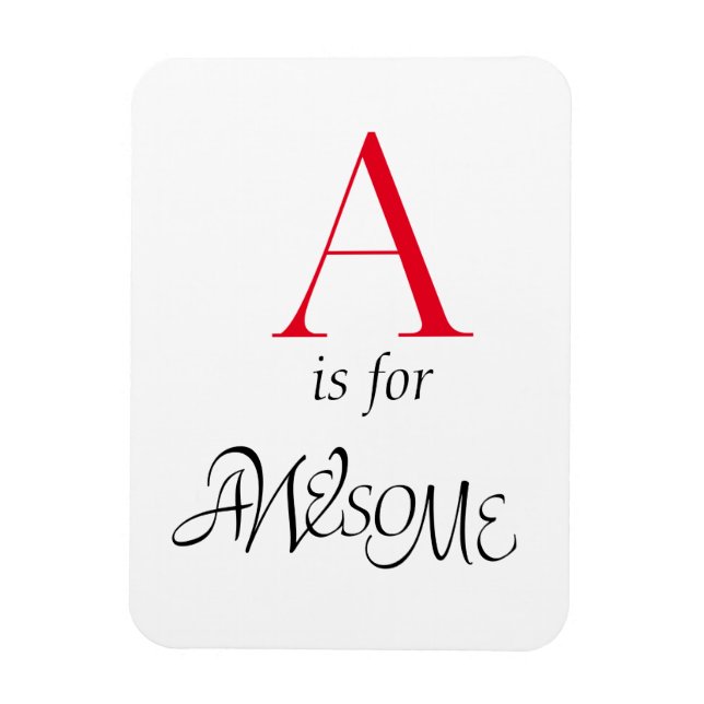 Havander Alphabet Letter A Flexible Magnet (Vertical)