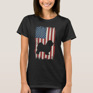 Havanese American Flag Usa Dog Puppy Us T-Shirt