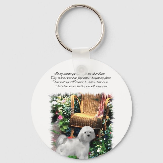 Havanese Art Gifts Keychain (Front)