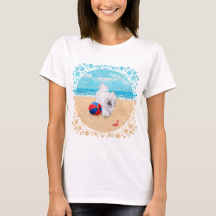 Havanese at the Beach T-Shirt