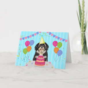 Havanese Birthday Holiday Card